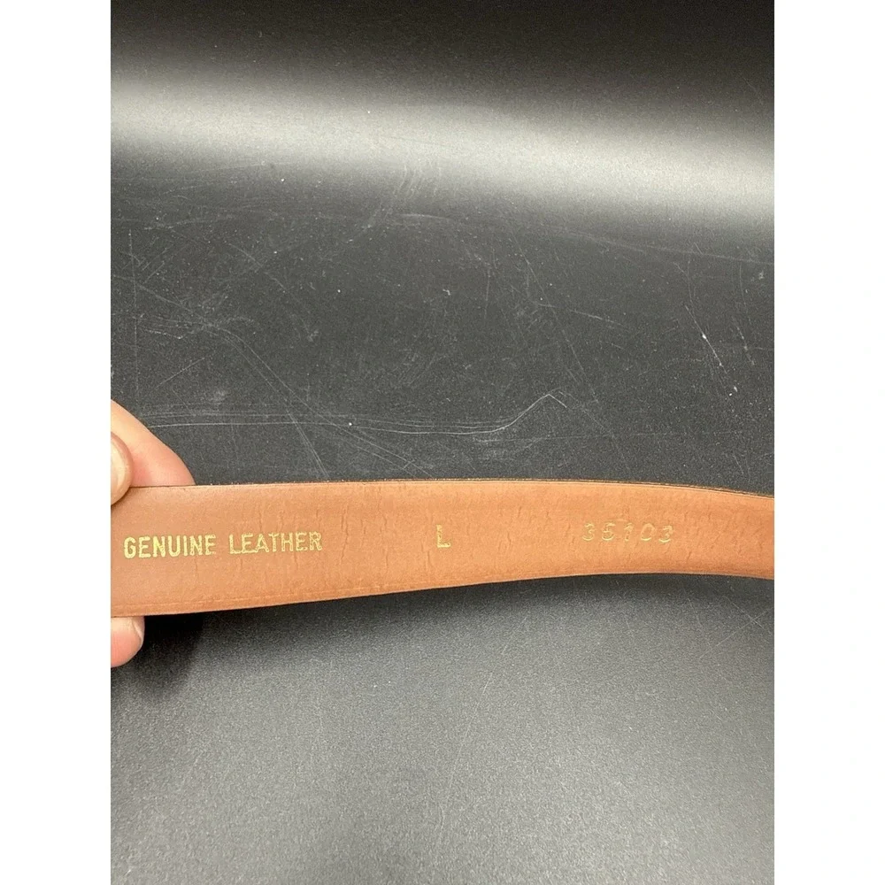 Vintage Italian Genuine, Leather Crocodile, Embossed, Quiet Luxury, Leather Belt